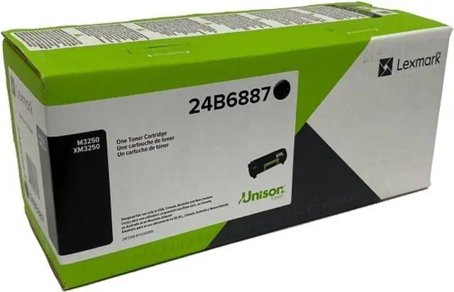 Main image of Lexmark 24B6887 M3250 XM3250 Toner Cartridge (Black) in Retail Packaging
