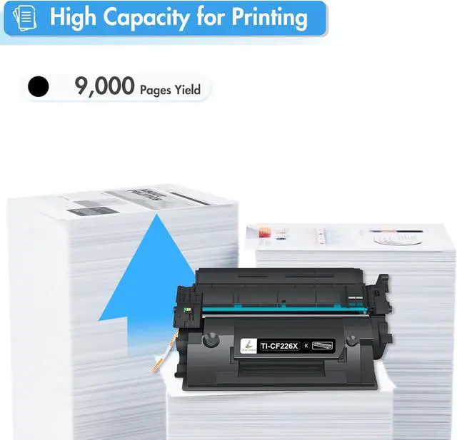 Alt view image 3 of 7 - True Image Compatible Toner Cartridge Replacement for HP 26X CF226X 26A CF226A HP Laserjet Pro M402n M402 M426fdn M426fdw (Black, 2-Pack)