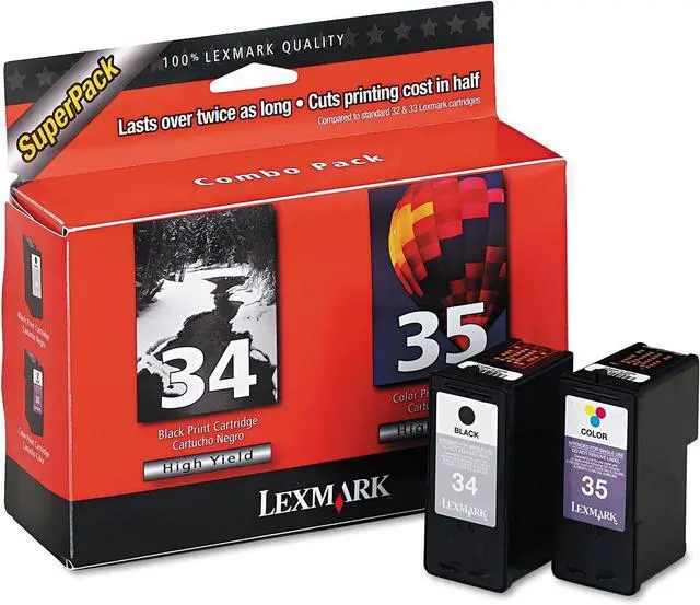 Main image of Lexmark 18C0535 High-Yield Black and Color Ink Cartridges - 1 Black and 1 Color