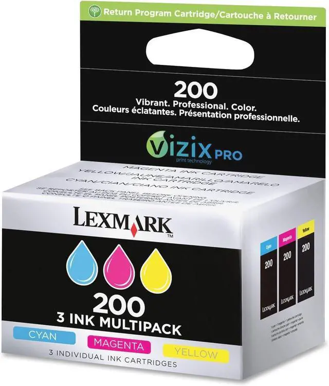 Main image of Lexmark 200XL CMY Tri-Pack High Yield 200XL Ink Cartridges