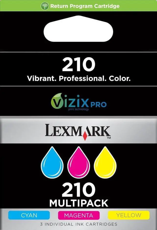 Main image of Lexmark 14L0268 Lexmark Cartridge No. 200 3 Ink Multipack - Print Cartridge Ink