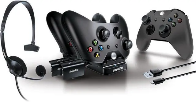 Main image of dreamGEAR  Players Kit includes charge dock/sync cable/headset/silicone controller cover  for Xbox One