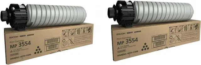 Main image of Ricoh 842124 Black Toner Cartridge 2-Pack for MP 2554, 3054, 3554