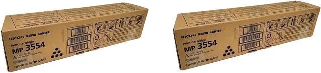 Alt view image 3 of 3 - Ricoh 842124 Black Toner Cartridge 2-Pack for MP 2554, 3054, 3554