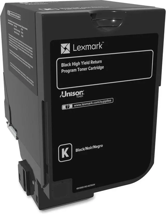 Alt view image 3 of 4 - Lexmark LEX74C1HK0 Unison Original Cartridge-Black-EARtn Cartridge, F/CS720/725, 20, 000 Page Yield, BK Toner