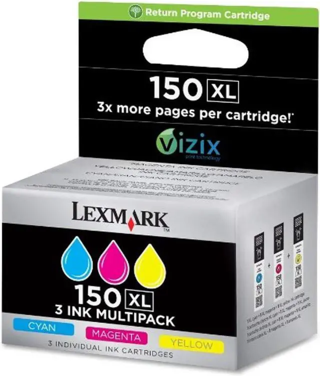 Main image of Lexmark High Yield 150XL CMY Tri-pack