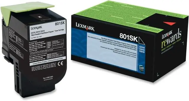 Main image of Lexmark 80C1SK0 801SK - Black - Original - Toner Cartridge LCCP, LRP CX310dn, CX310n, CX410de, CX410dte, CX410e, CX510de, CX510dhe, CX510dthe