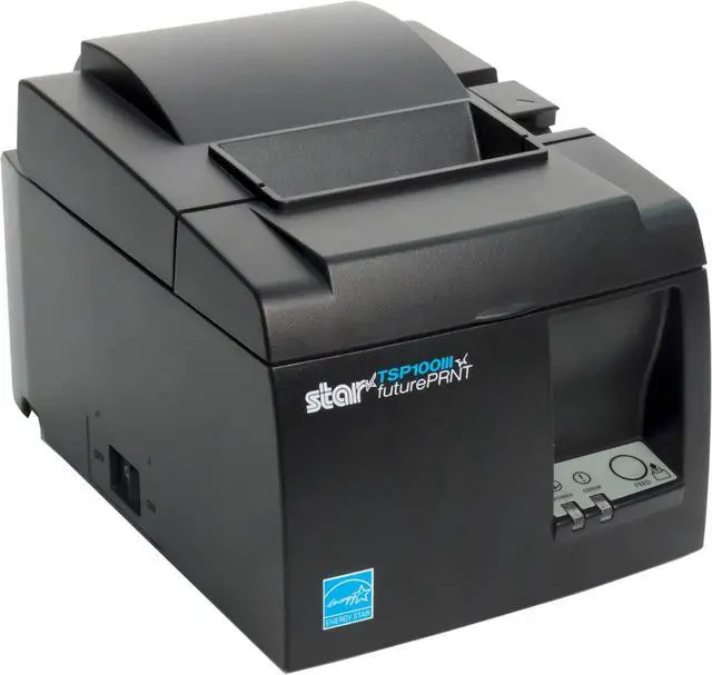 Alt view image 4 of 7 - Star Micronics 39472110 Model TSP143IIIBi Thermal Printer, Auto-Cutter, Bluetooth, iOS, Android/Windows, Power Supply, Gray