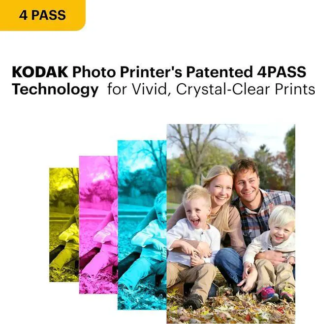 Alt view image 4 of 7 - KODAK Dock Plus 4PASS Instant Photo Printer, 4x6 inches, 50 Sheets Bundle