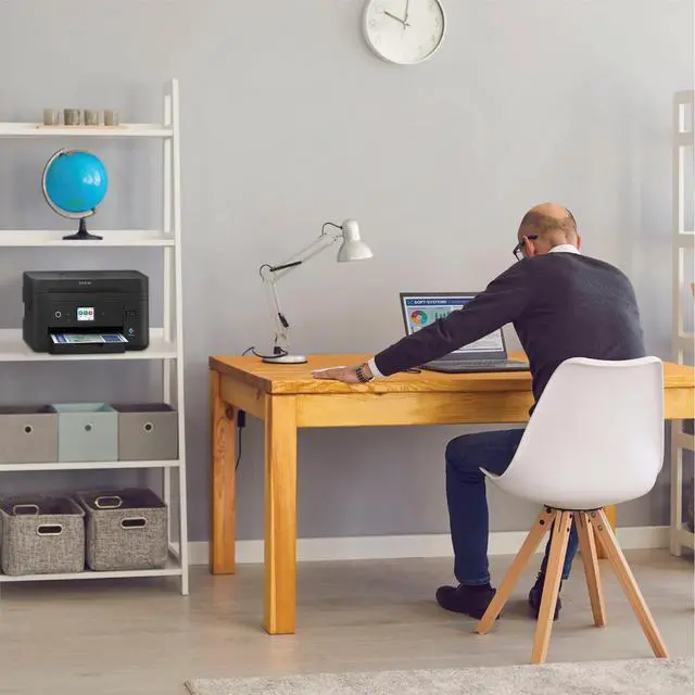 Alt view image 5 of 7 - Epson Workforce WF-2960 Wireless All-in-One Printer with Scan, Copy, Fax, Auto Document Feeder, Automatic 2-Sided Printing, 2.4" Touchscreen Display, 150-Sheet Paper Tray and Ethernet