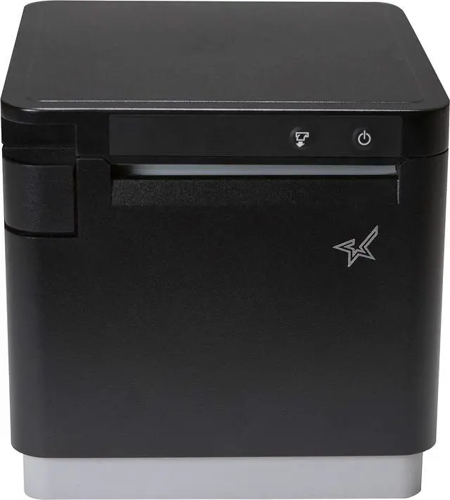 Alt view image 3 of 6 - Star Micronics mC-Print3 3-inch Ethernet (LAN) / USB Thermal POS Printer with CloudPRNT, Cutter, and External Power Supply - Black