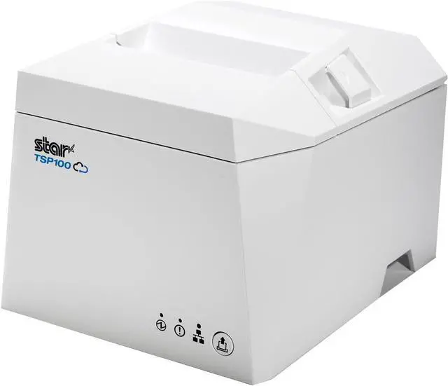 Main image of Star Micronics TSP143IVUE USB/Ethernet (LAN) Thermal Receipt Printer with Android Open Accessory (AOA), CloudPRNT, Cutter, and Internal Power Supply - White