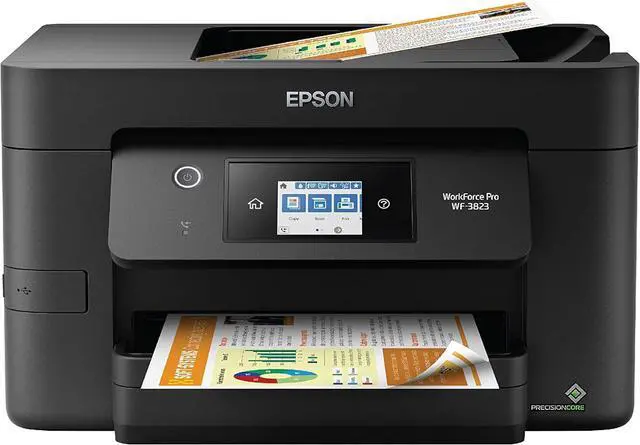 Main image of Epson Workforce Pro WF-3823 Wireless All-in-One Printer with Auto 2-Sided Printing, 35-Page ADF, 250-Sheet Paper Tray and 2.7" Color Touchscreen, Black