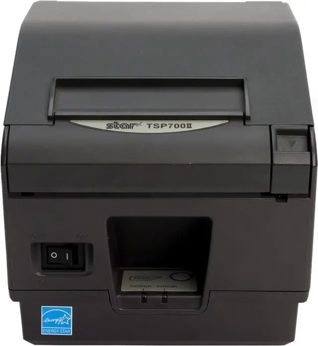 Alt view image 2 of 3 - Star Micronics TSP743IIL-24 Ethernet (LAN) Thermal Printer with Auto-Cutter - Gray