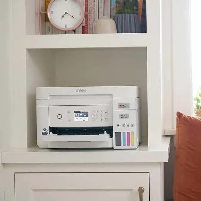 Alt view image 5 of 5 - Epson EcoTank Wireless Color All-in-One Cartridge-Free ET-3850 Supertank Inkjet Printer for Home Office, Scanner, Copier, ADF and Ethernet, Mobile Printing, with Bonus Black Ink Bottle & USB Cable