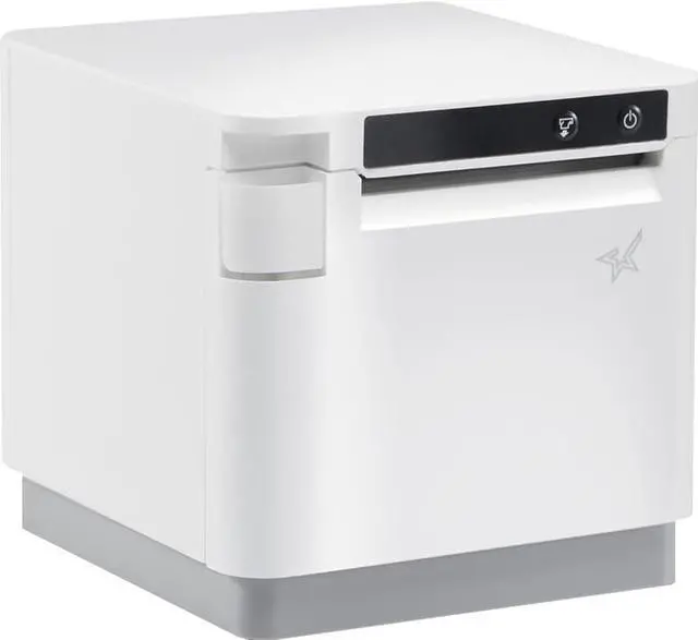 Alt view image 2 of 4 - Star Micronics mC-Print3 3-inch Ethernet (LAN) / USB-C Thermal POS Printer with CloudPRNT, Peripheral Hub, Cutter, and External Power Supply - White