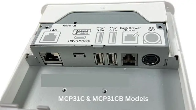 Alt view image 4 of 4 - Star Micronics mC-Print3 3-inch Ethernet (LAN) / USB-C Thermal POS Printer with CloudPRNT, Peripheral Hub, Cutter, and External Power Supply - White