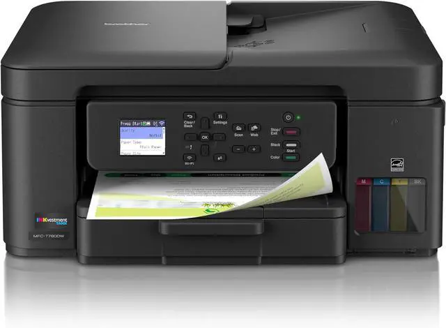 Alt view image 2 of 7 - Brother INKvestment Tank MFC-T780DW Colour Inkjet All-in-One Printer, Copier, Scanner, Wireless with Duplex Printing and Up to 3 Years of in-Box Ink