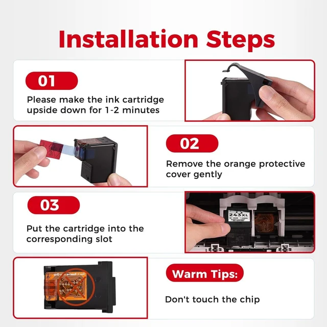 Alt view image 5 of 6 - Ubinki 243 Black Ink Cartridge Replacement for Canon PG-243 XL 243xl PG243 to MG2522 MG2922 TR4520 TR4522 TS3322 TS3122 TS202 MX490 MX492 Printers (Black, 2-Pack)