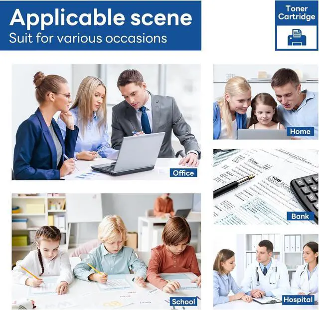 Alt view image 6 of 6 - TN227 TN227BK High Yield Toner Cartridge Black Replacement for Brother TN227BK TN-227BK HL-L3270CDW MFC-L3770CDW HL-L3290CDW MFC-L3750CDW HL-L3210CW Printer, TN227 1PK