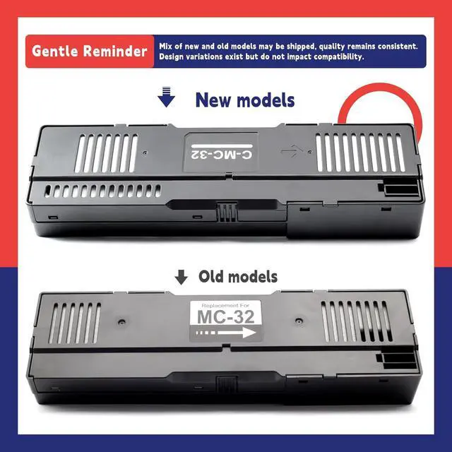 Alt view image 2 of 7 - MC-32 Maintenance Cartridge Replacement for Canon imagePROGRAF TC-20 TC-20M TC-5200 TC-5200M Large Format Printer, Upgraded MC32 Waste Ink Cartridges Maintenace Tank