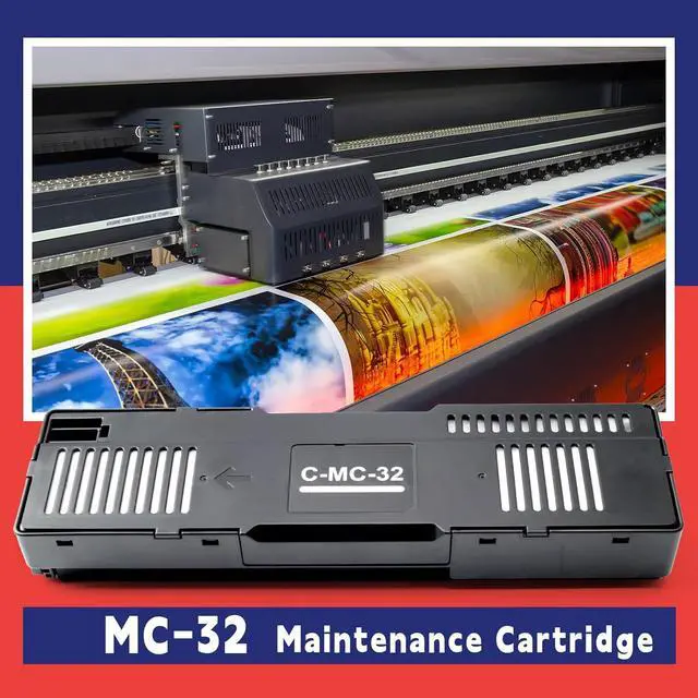 Alt view image 3 of 7 - MC-32 Maintenance Cartridge Replacement for Canon imagePROGRAF TC-20 TC-20M TC-5200 TC-5200M Large Format Printer, Upgraded MC32 Waste Ink Cartridges Maintenace Tank