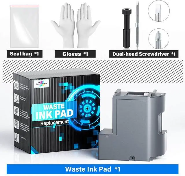 Alt view image 5 of 7 - Waste Ink Pad Replacement with Reset Software Compatible Replacement for E Pson ET-2850 ET-2760 ET-2750 ET-2700 ET2850 ET2760 ET2750 ET2700 2850 Printer, Maintenance Box with Reset Software