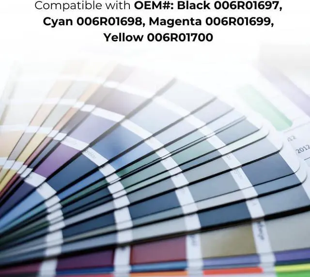 Alt view image 6 of 7 - Toner Pros Remanufactured Toner Cartridge for Xerox AltaLink C8030 C8035 C8045 C8055 C8070 Printers 4 Pack (006R01697, 006R01698, 006R01699, 006R01700), Yield Black 26,000, Color 15,000 Pages