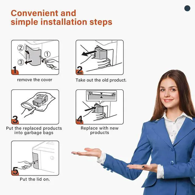 Alt view image 6 of 7 - Waste Ink Pad Replacement with Reset Software Compatible Replacement for E Pson ET-2850 ET-2760 ET-2750 ET-2700 ET2850 ET2760 ET2750 ET2700 2850 Printer, Maintenance Box with Reset Software
