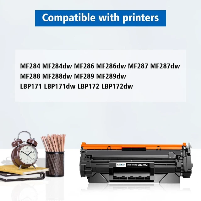 Alt view image 4 of 6 - 072 CRG072 Black Toner Cartridge Compatible for Canon ImageCLASS MF284dw MF286dw MF287dw MF284 MF288 MF288dw MF289dw LBP170 LBP171dw LBP172dw Printers Standard Capacity 1400 Pages (Black*1)