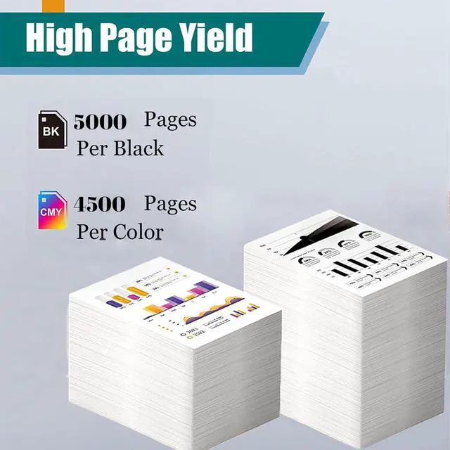 Alt view image 3 of 7 - Compatible 7100 Toner Cartridges Replacement for Xerox 106R02605 106R02599 106R02600 106R02601 Use for Phaser 7100 7100DN 7100N Printer (1Yellow)