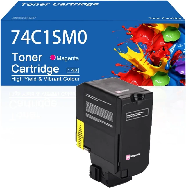 Main image of CS725 Toner Cartridge Compatible for Lexmark CS725 74C1SM0 Magenta Toner Cartridges Work for Lexmark CS725 CS725 CX725 CS725de CS725dte Printer
