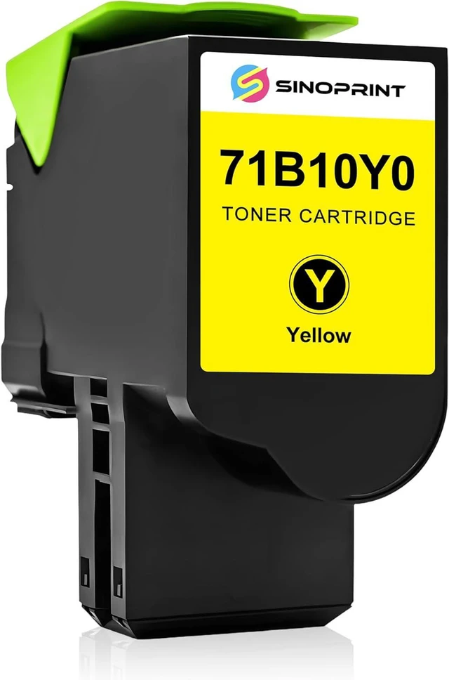 Main image of Compatible Toner Cartridge Replacement for Lexmark 71B0010 71B10Y0 Yellow High Yield for Lexmark CS317 CS417 CS317dn CX317dn CS417dn CX417de CX317 (1 Pack Yellow)