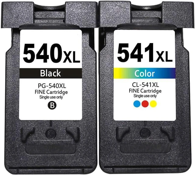 Main image of Remanufactured Ink Cartridge Replacement for Canon PG 540 CL 541 XL 540 541 for Canon Pixma MG2100 MG2150 MG2200 MG3150 MG3200 MG4150 MG4200 MX395 MX435 MX475 MX525 Printers 1 Black 1 Color