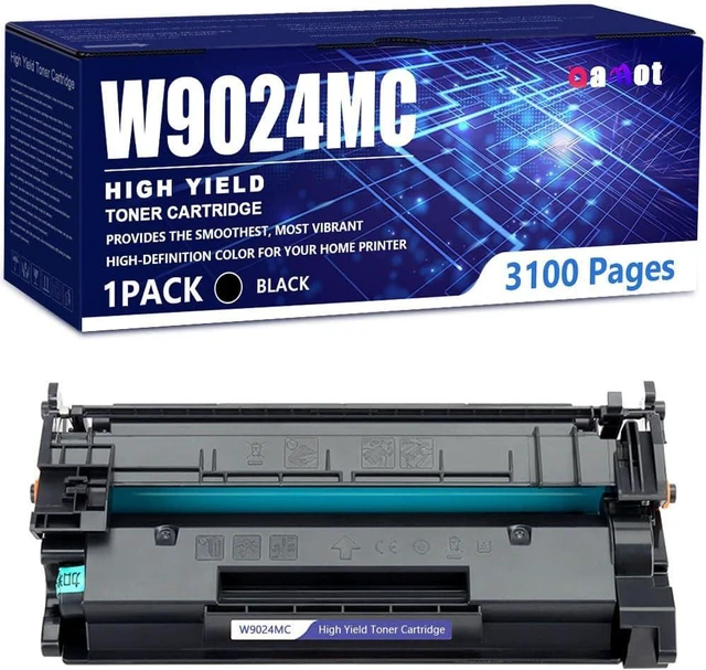 Main image of W9024MC Black Toner Cartridge for HP LaserJet Managed MFP E40040 MFP E40040DN MFP E42540F Printer, No Chip, Achieving 3100 Pages,Black-1 Pack