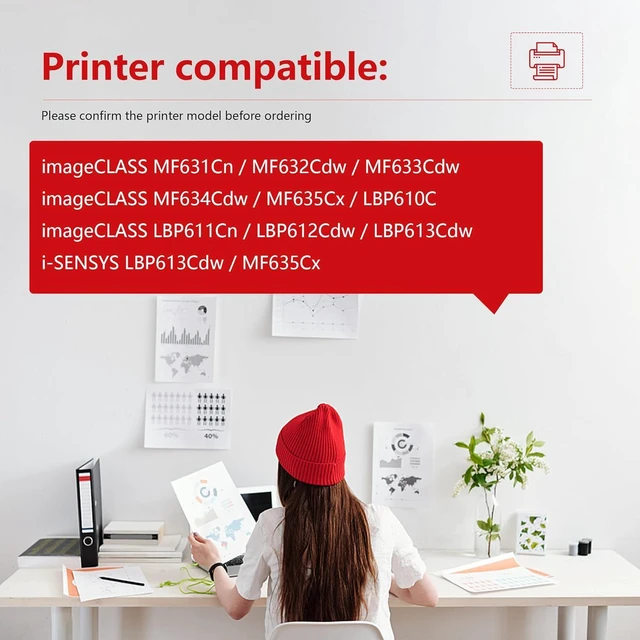Alt view image 2 of 7 - 045H Toner Cartridge Black 1 Pack Replacement for Canon CRG-045H CRG045H ImageCLASS MF632Cdw MF634Cdw LBP612Cdw MF631Cn MF633Cdw Printer Ink