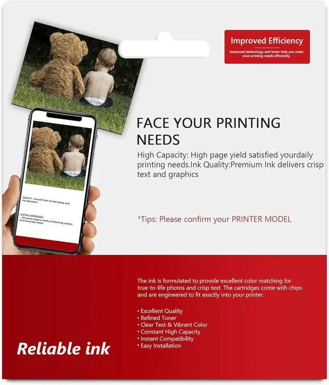 Alt view image 5 of 7 - PGI-35 CLI-36 Ink Cartridges High Yield 3 Pack Replacement for Canon 35 36 Ink TR150 TR160 iP110 IP100 Mini260 Mini320 Printers (2Black / 1Tri-Color)