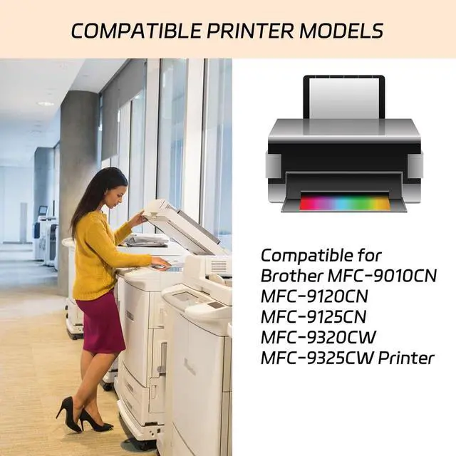 Alt view image 2 of 7 - TN210 Toner Cartridges Compatible with Brother MFC-9010CN MFC-9120CN MFC-9125CN MFC-9320CW MFC-9325CW Printers, High Yield 3500 Pages, Reliable Performance (Yellow)