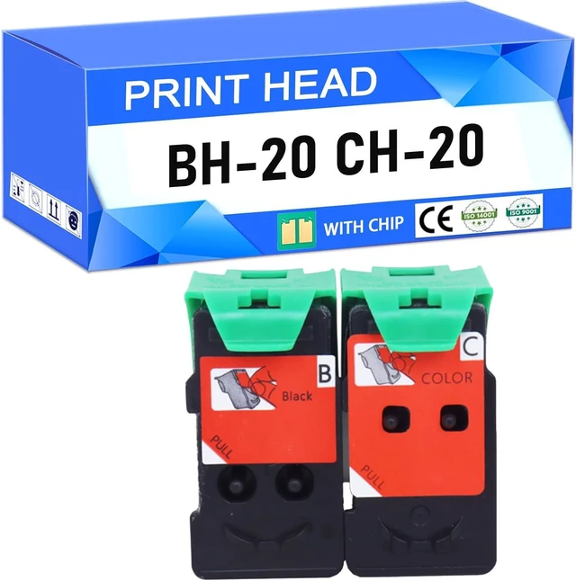 Main image of BH-20 CH-20 Printhead Replacement, Compatible for Canon G 7020 6020 5020 G7020 G6020 G5020 G4270 G3260 G3262 Printer BH20 CH20 Ink Cartridges 1 Set