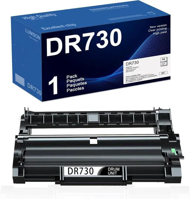 Main image of DR-730 DR730 Drum Unit 1 Pack Black High Yield Replacement for Brother DR 730 DCP-L2550DW MFC-L2710DW L2750DW L2750DWXL HL-L2350DW L2370DW/DWXL L2390DW L2395DW Printer (Not Toner)
