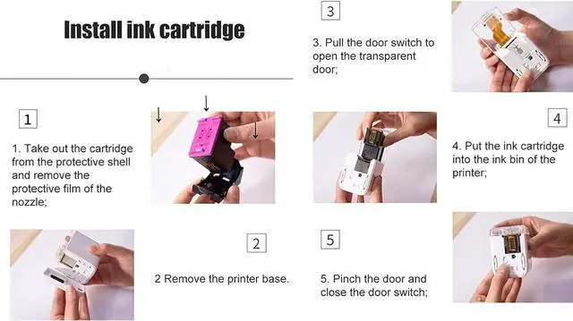 Alt view image 3 of 7 - Art Food Printer, USB/Ttpe-C Coffee Latte Machines with Digital Inkjet WiFi 6 Hours Continuous Printing One Button to Operate, Mini Colorful Thermal Inkjet Printer for De,