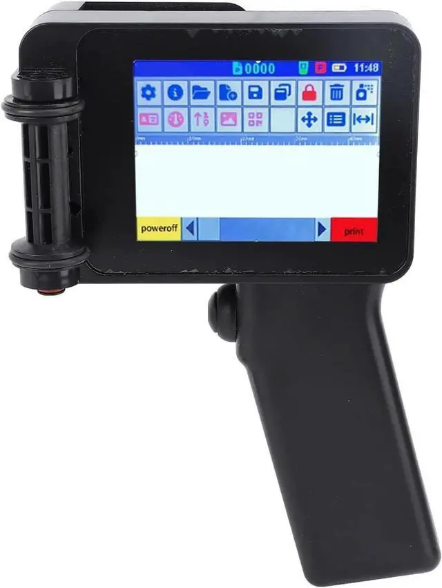 Main image of Handheld Inkjet Printer, Small Portable with HD LED 4.3in Touch Screen Without Cartridge 12.7mm for QR Code Barcode Wide Printing Material