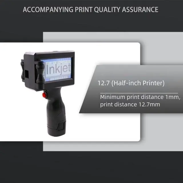 Alt view image 5 of 7 - Industrial-Grade Portable Handheld Inkjet Printer w/ 12.7mm NozzleMulti-Material Date Coding for Metal/Wood/Glass/Fabric