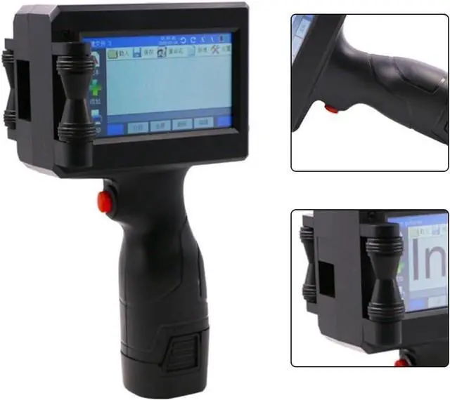 Alt view image 6 of 7 - Industrial-Grade Portable Handheld Inkjet Printer w/ 12.7mm NozzleMulti-Material Date Coding for Metal/Wood/Glass/Fabric