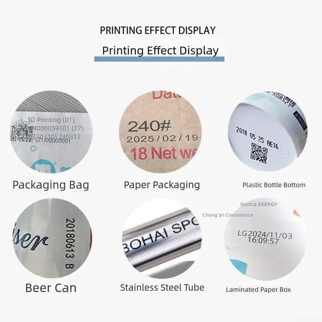 Alt view image 7 of 7 - Industrial-Grade Portable Handheld Inkjet Printer w/ 12.7mm NozzleMulti-Material Date Coding for Metal/Wood/Glass/Fabric