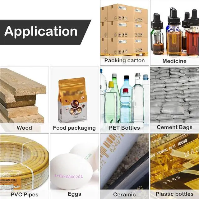Alt view image 2 of 7 - 12.7mm/25.4mm Industrial Inkjet Printers with Quick-Drying Ink Cartridge for Production Line Marking on Any Product,HD Touch Screen Online Batch Date,Number Coding and Marking Machine 12.7mm