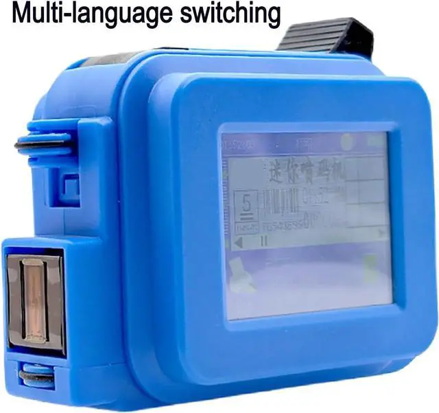 Alt view image 6 of 7 - Mini Handheld Inkjet Printer, with Quick-Drying Ink Pocket & LED Touch Screen Inkjet Printer Gun, for Date/Batch/QRcode/Barcode Handheld Printer/Batch Series Number/Logo