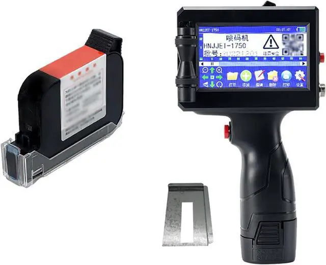 Main image of Handheld Inkjet Printer, with Quick-Drying Ink Pocket, 4.3 Inch LED Touch Screen, for Date/Batch/QRcode/Barcode Handheld Printer/Batch Series Number/Logo On Any Surface