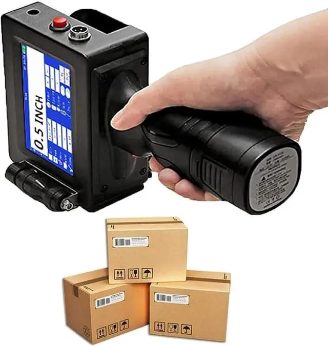 Main image of Handheld Inkjet Printer Automatic Online Inkjet Printer, Portable Intelligent Upgraded Printer with 4.3 Inch LED Touch Screen