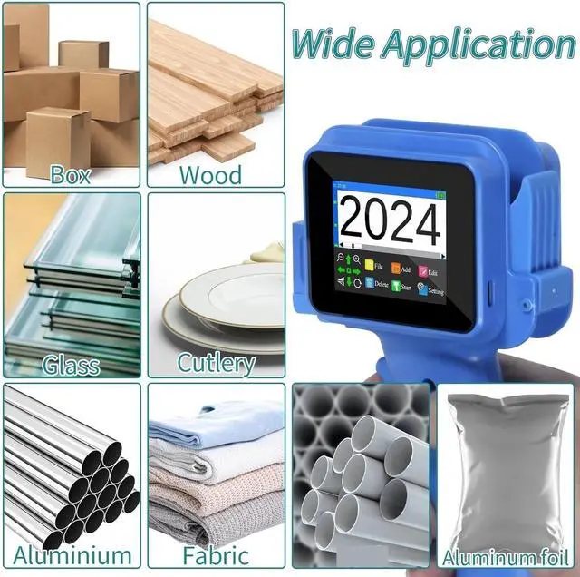 Alt view image 5 of 7 - Mini Inkjet Printer, 12.7mm Mini Handheld Inkjet Printer with Quick-Drying Ink for Text QR Code Barcode Batch Number Logo Date Label Portable Coding Machine,for Text Barcode Batch Number